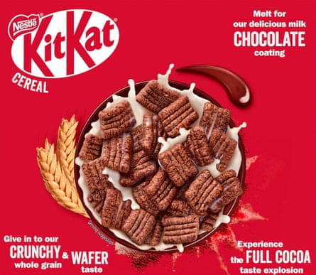 Cereales para el desayuno KitKat