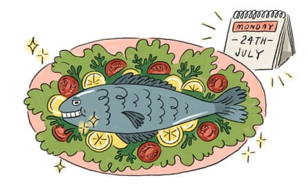 pescado en un plato